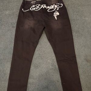 Ed Hardy men black jean size 42